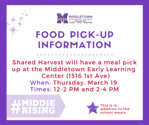 Shared Harvest pick up message